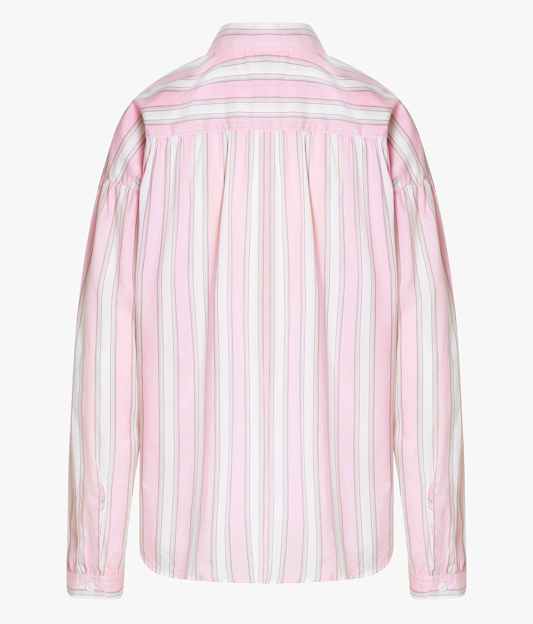 EDELLE Baumwolle Bluse Anna Streifen weiß rosa