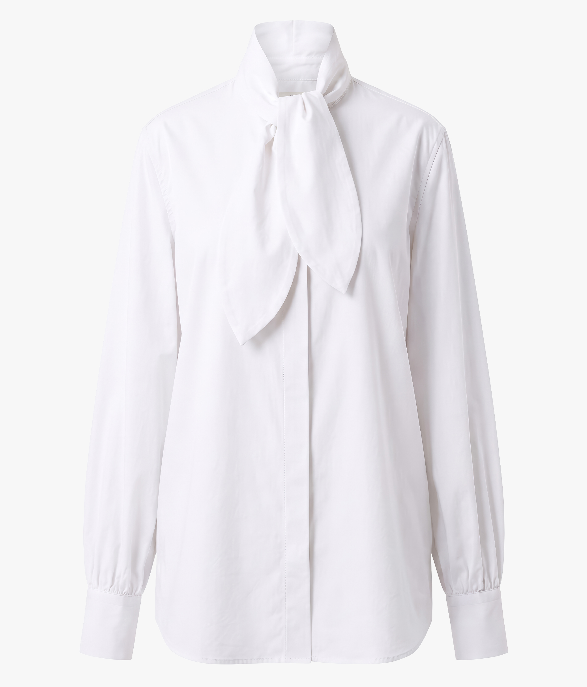 PALAIS Bluse Weiss mit Schluppe