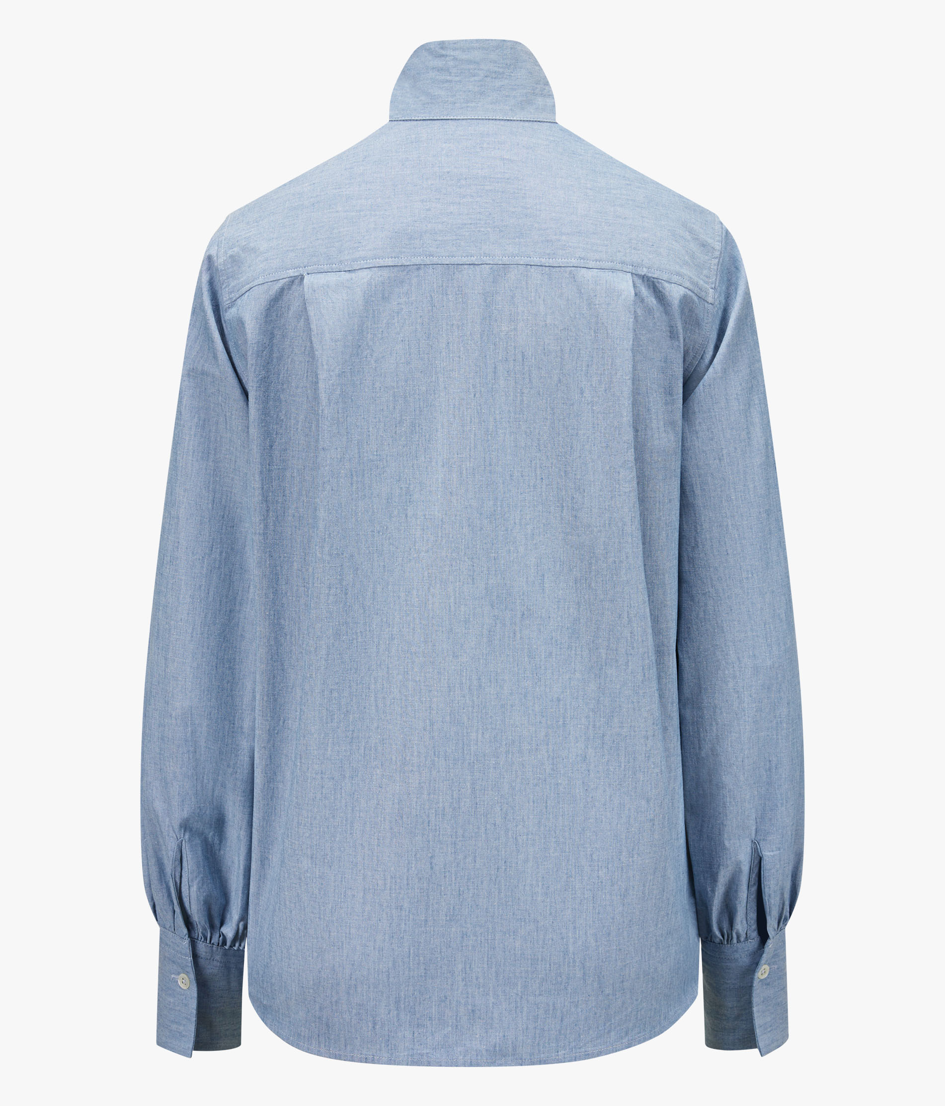 PALAIS  Chambray Jeans Bluse mit Schluppe